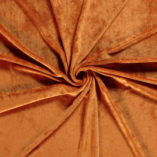 Velvet fabric Brique 