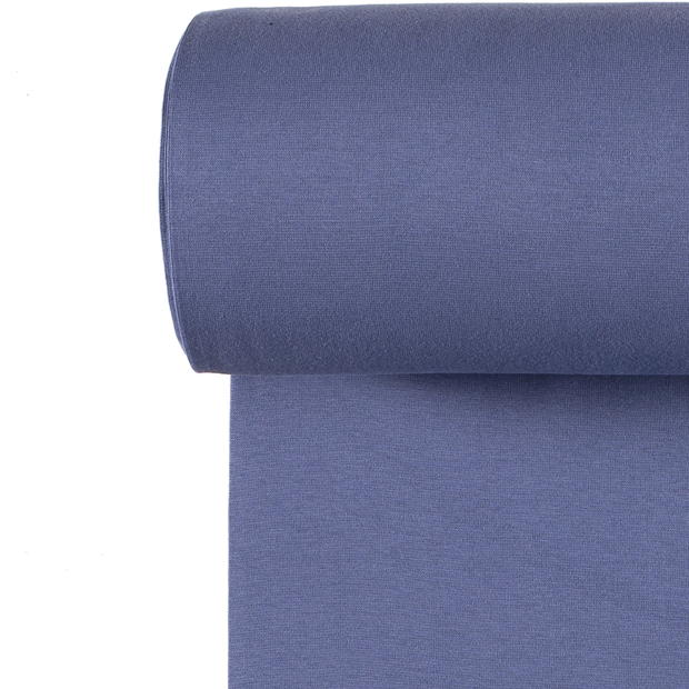Cuff Material GOTS organic fabric Unicolour Indigo