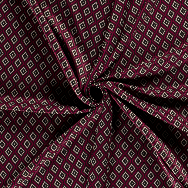 Jacquard fabric Fuchsia 