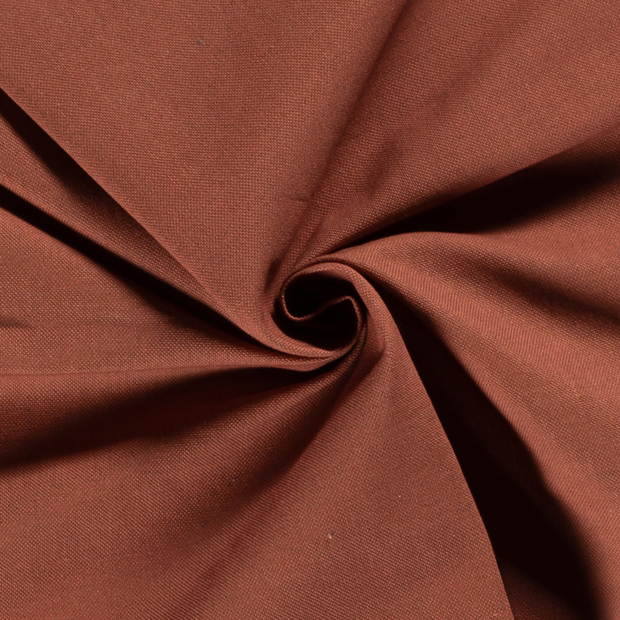 Panama tissu Unicolore Bois Rouge