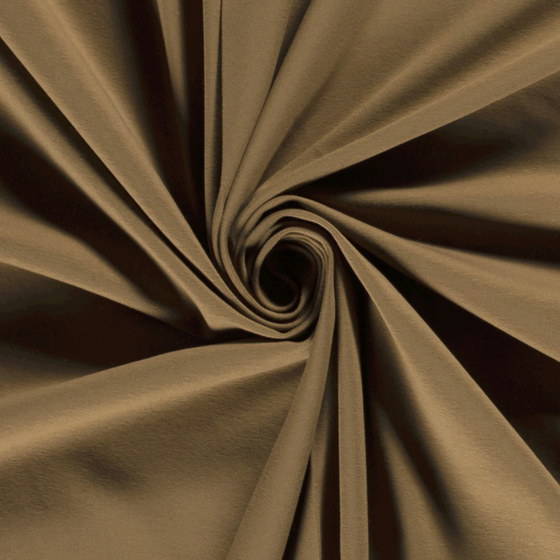Cotton Jersey fabric Unicolour Camel