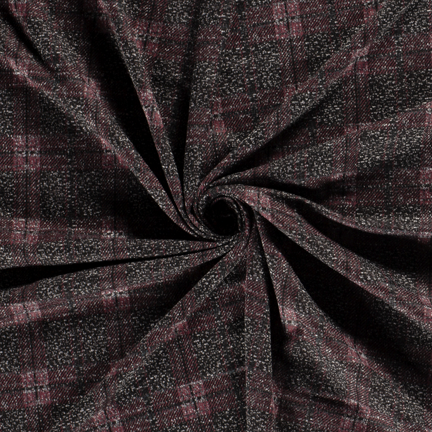 Jacquard fabric Fuchsia brushed 