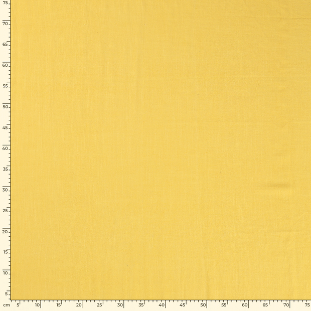 Viscose Lin Chaine et Trame tissu Unicolore Jaune