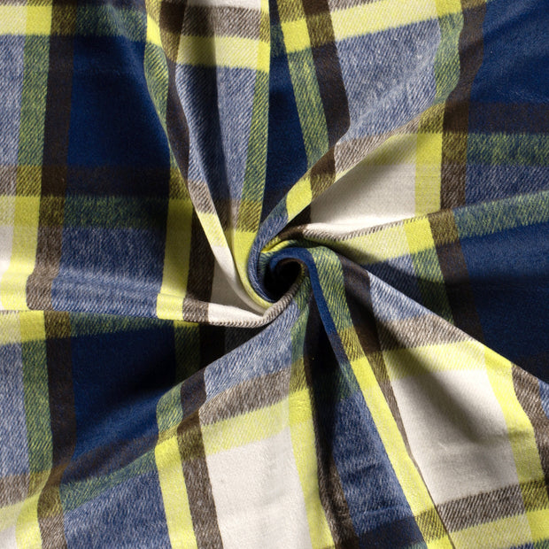 Jacquard fabric Lime Green brushed 