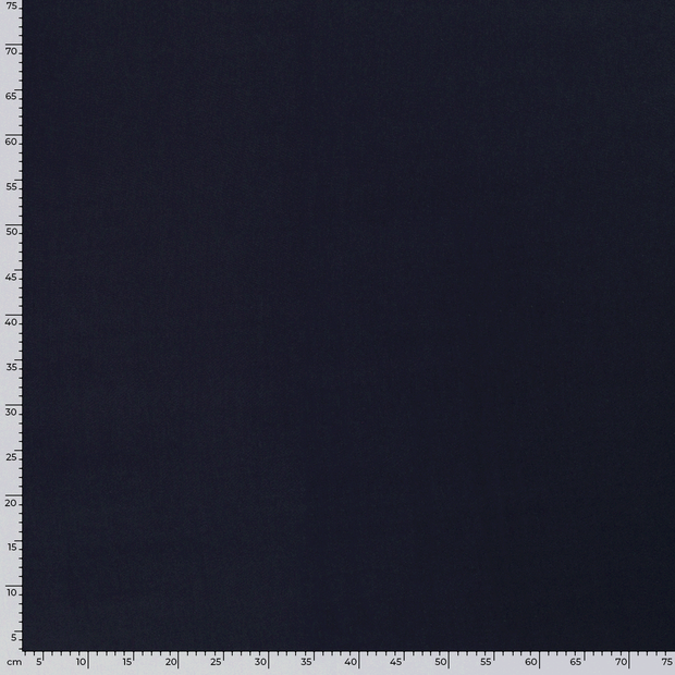 Viscose Poplin fabric Unicolour Navy