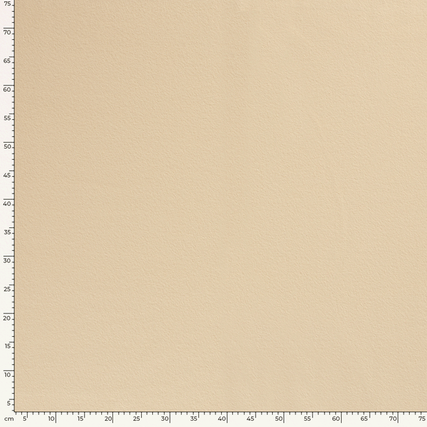 Cotton Fleece fabric Unicolour Beige