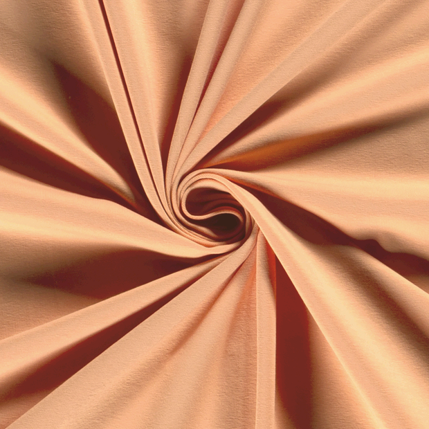 Cotton Jersey fabric Unicolour Peach