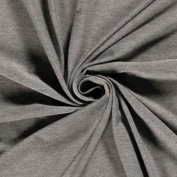 Viscose Jersey fabric Melange Light Grey