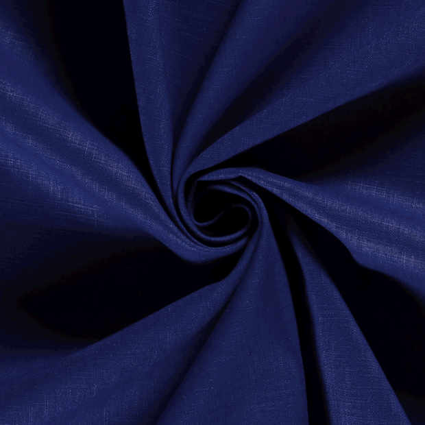 Ramie Linen fabric Unicolour Cobalt