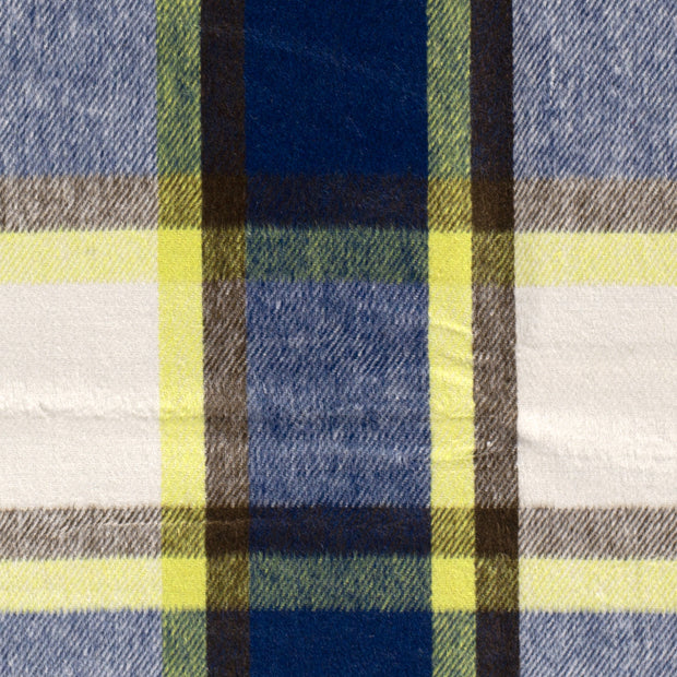 Jacquard fabric Checks Lime Green
