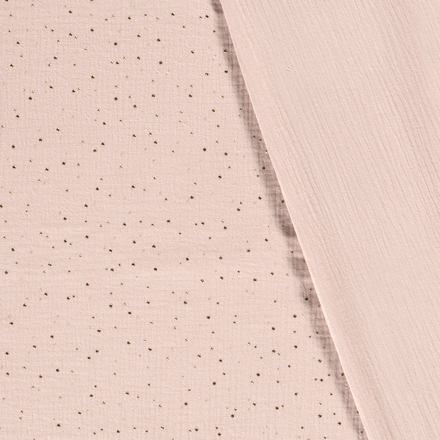 Muslin fabric Dots dew drops