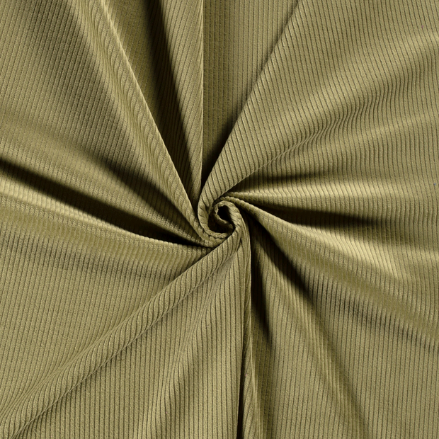 Corduroy 4.5w stof Olijf Groen 