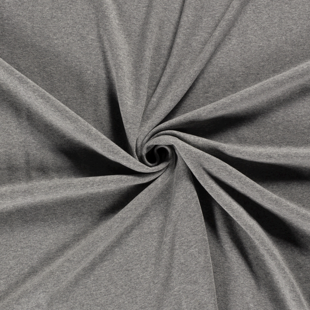 Alphen Fleece fabric Dark Grey brushed