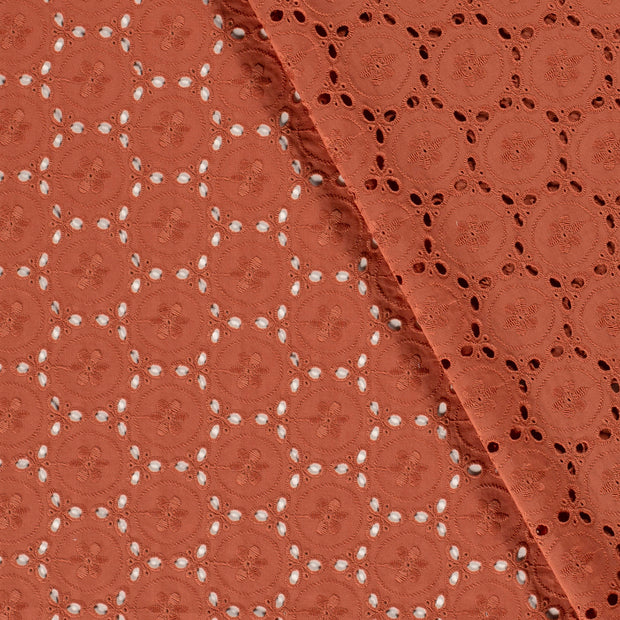 Voile fabric Abstract embroidered 