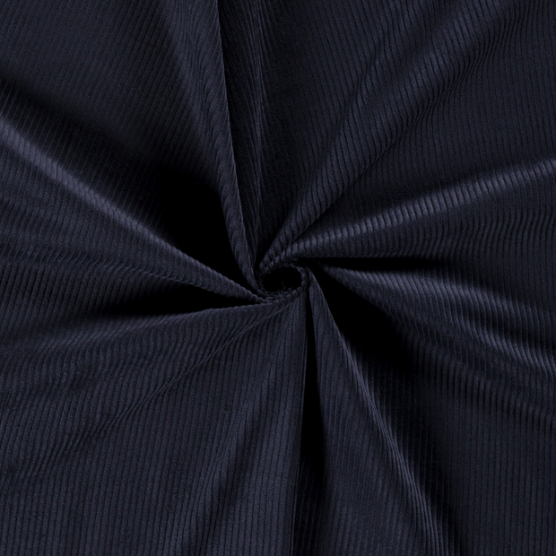 Velours Côtelé 4.5w tissu Bleu Marine 