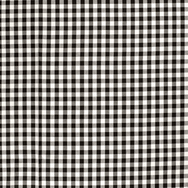 Cotton Poplin Yarn Dyed fabric Black matte 