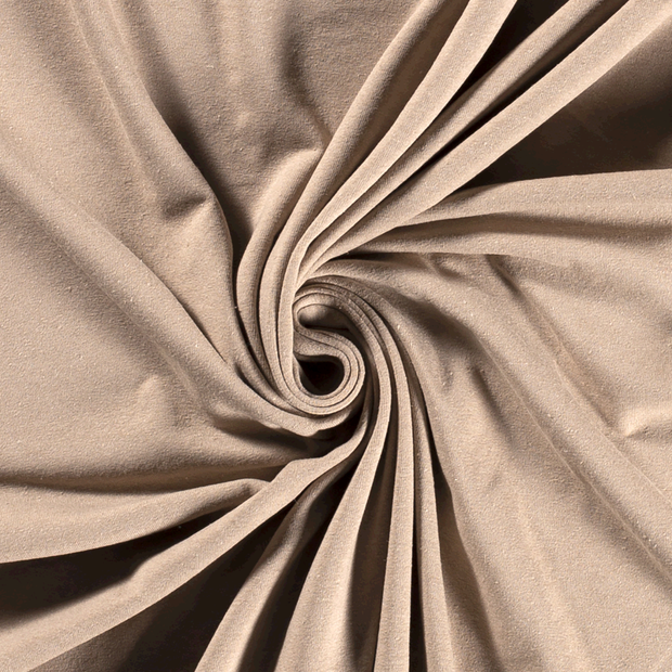 Cotton Jersey fabric Unicolour Beige