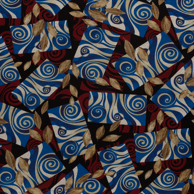 Poly Viscose Jersey fabric Brique matte 