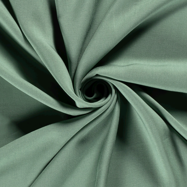 Viscose Poplin fabrik Uni Altes Grün