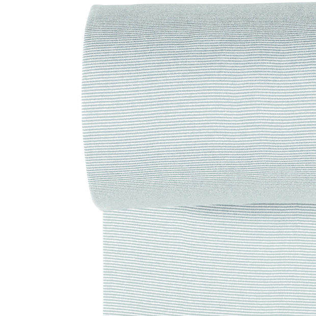 Bord Cote Fil Teint tissu rayures Glace bleu