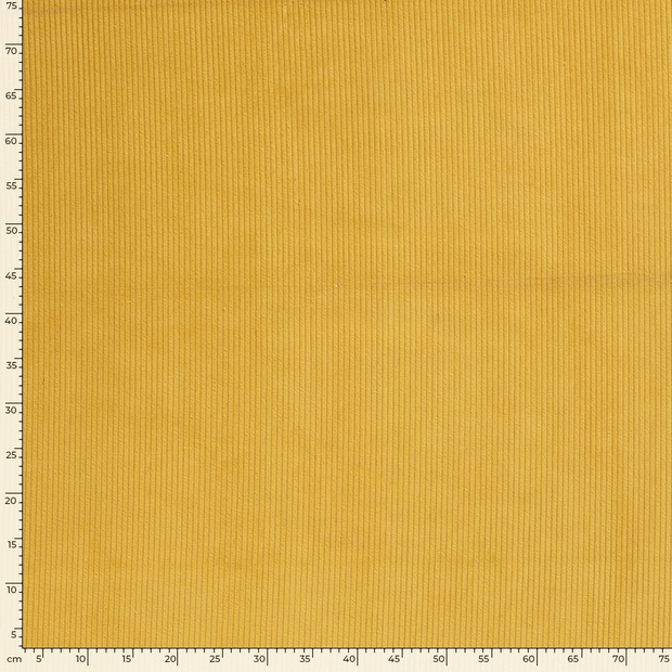 Corduroy 4.5w fabric Unicolour Oker