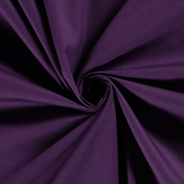 Voile fabrik Uni Aubergine