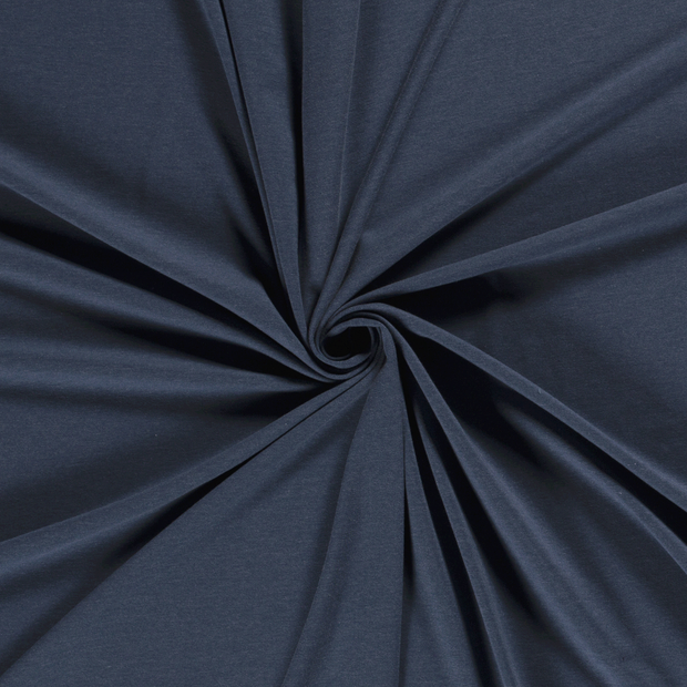 Katoen Jersey stof Indigo 
