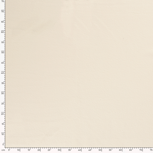 Cotton Fleece fabric Unicolour Ivory