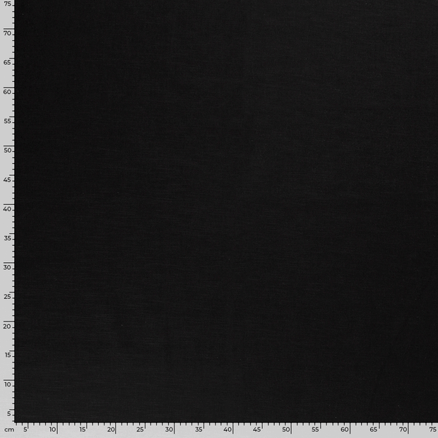 Ramie Linen fabric Unicolour Black