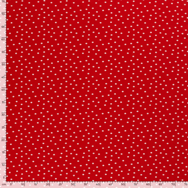 Baumwolle Jersey fabrik Blumen Rot