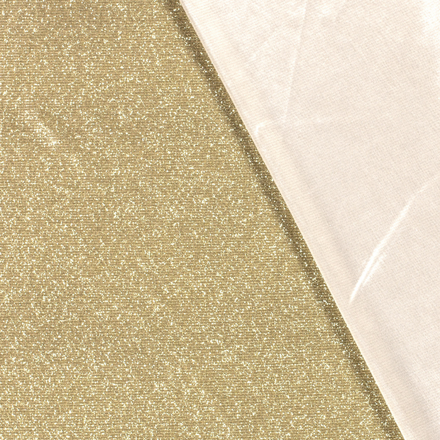 Polyester Jersey stof Effen Lurex 