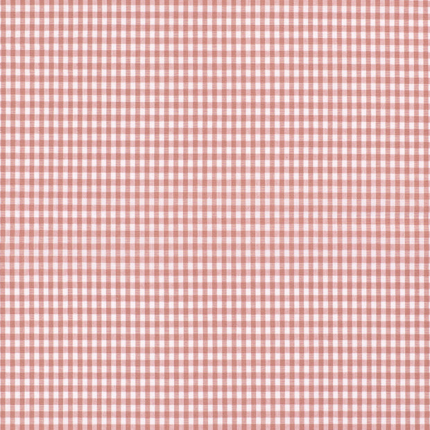 Cotton Poplin Yarn Dyed fabric Checks Pink