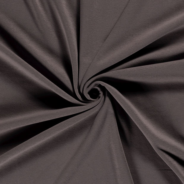 Alphen Fleece fabric Taupe Grey brushed 