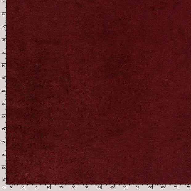 Bamboo Fleece fabric Unicolour Bordeaux