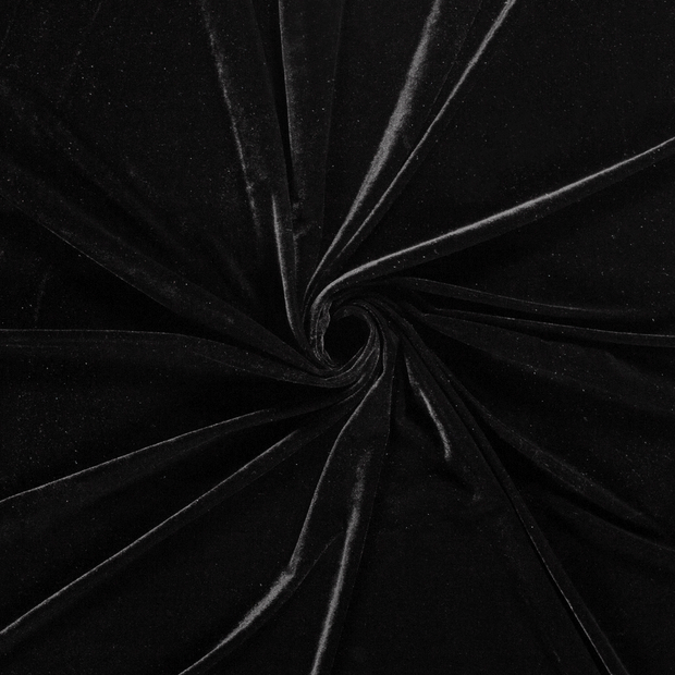 Velvet fabric Black 