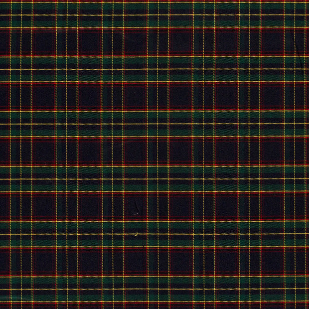 Gabardine Stretch fabric Checks Navy