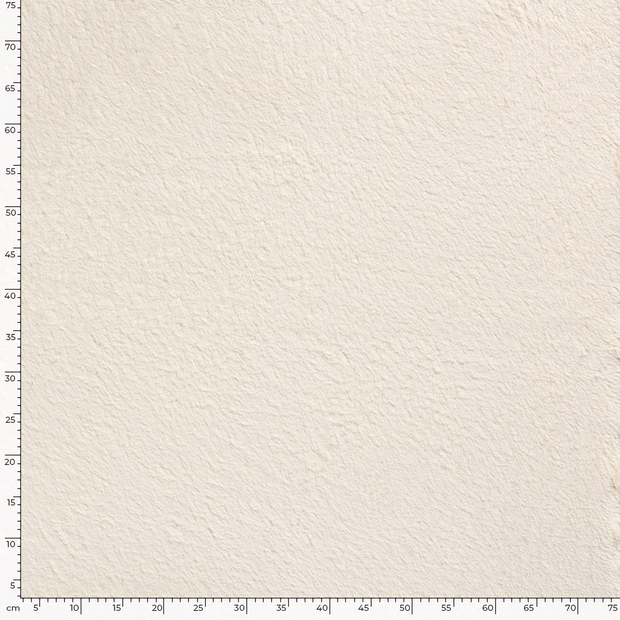 Teddy fabric Unicolour Off White