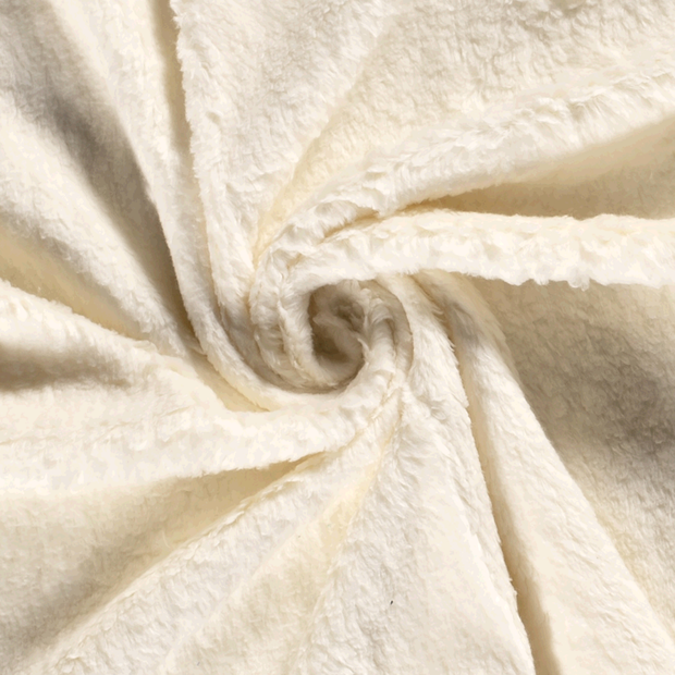 Teddy fabric Unicolour Off White