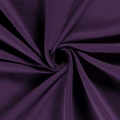 French Terry Unicolour Aubergine
