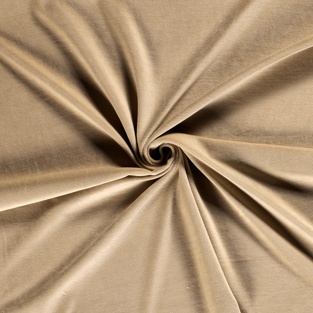 Nicky velours fabric Beige 