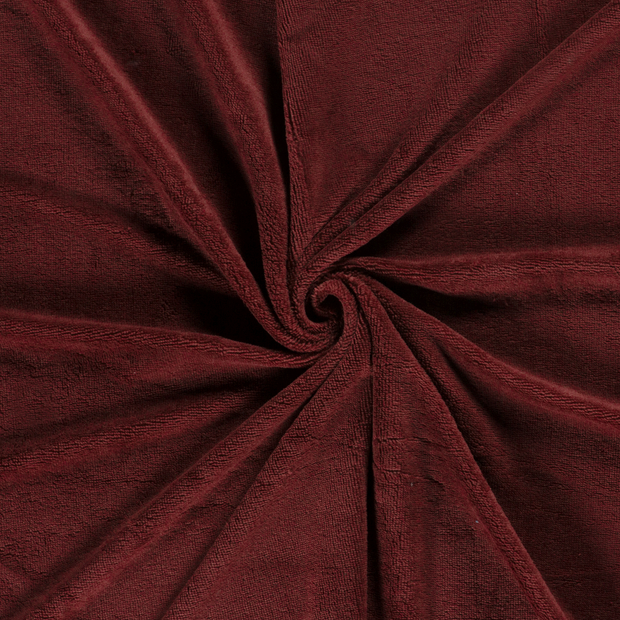 Bamboo Fleece fabric Bordeaux 