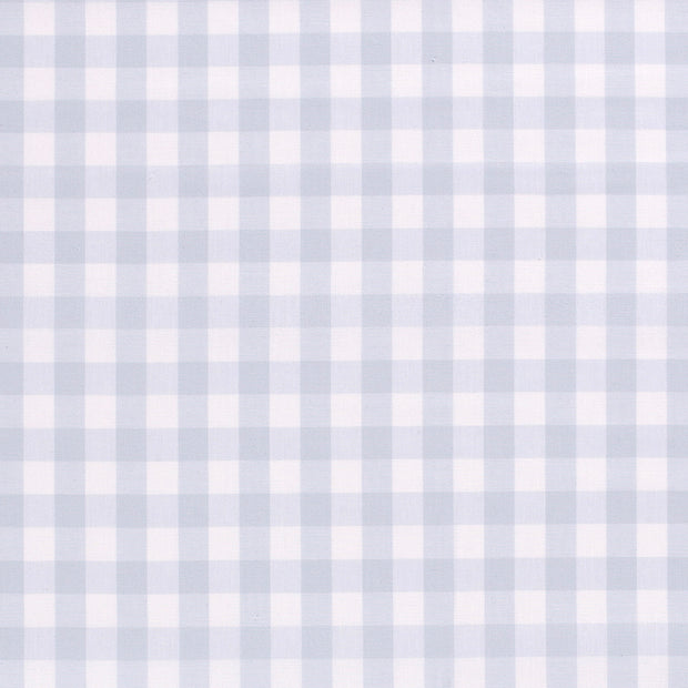 Cotton Poplin Yarn Dyed fabric Checks Baby Blue