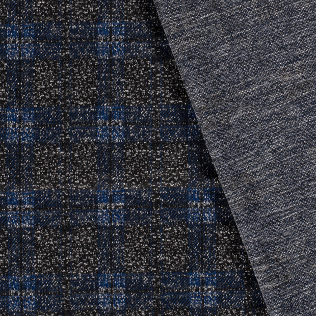 Jacquard fabric Checks brushed 
