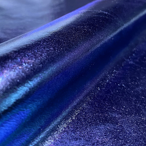 Lamé fabric Unicolour Cobalt