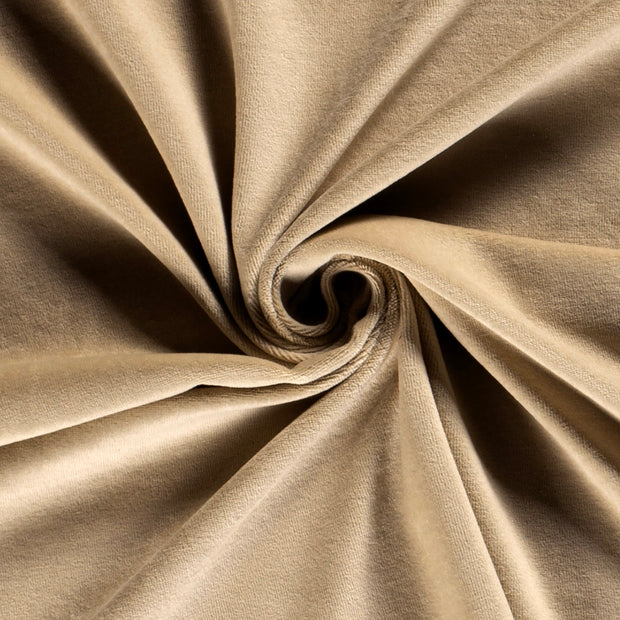 Nicky velours fabric Unicolour Beige