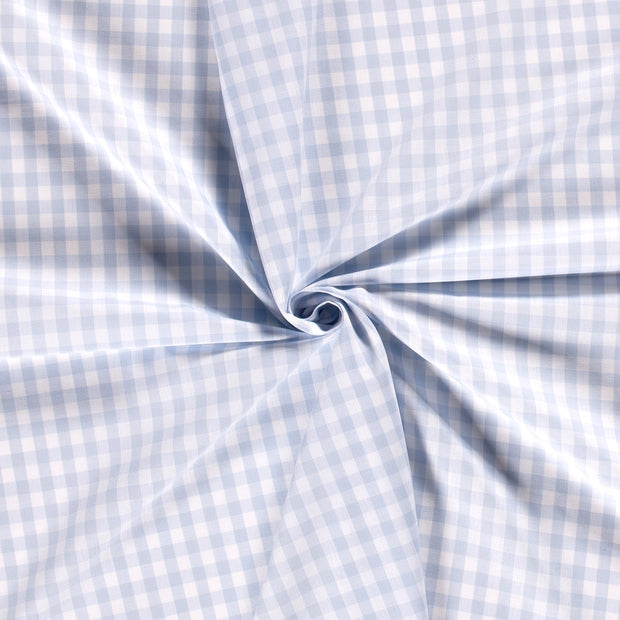 Cotton Poplin Yarn Dyed fabric Baby Blue 