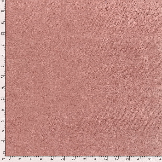 Bamboo Fleece fabric Unicolour Old Pink