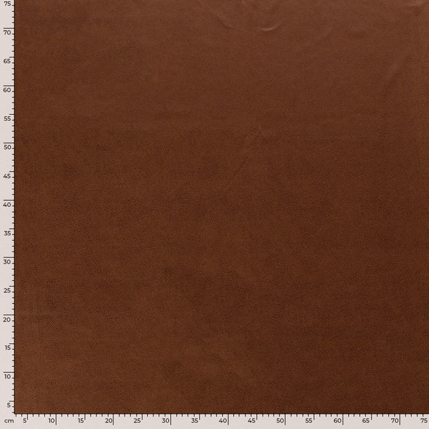 Suede Wildleder-Imitat fabrik Uni Braun