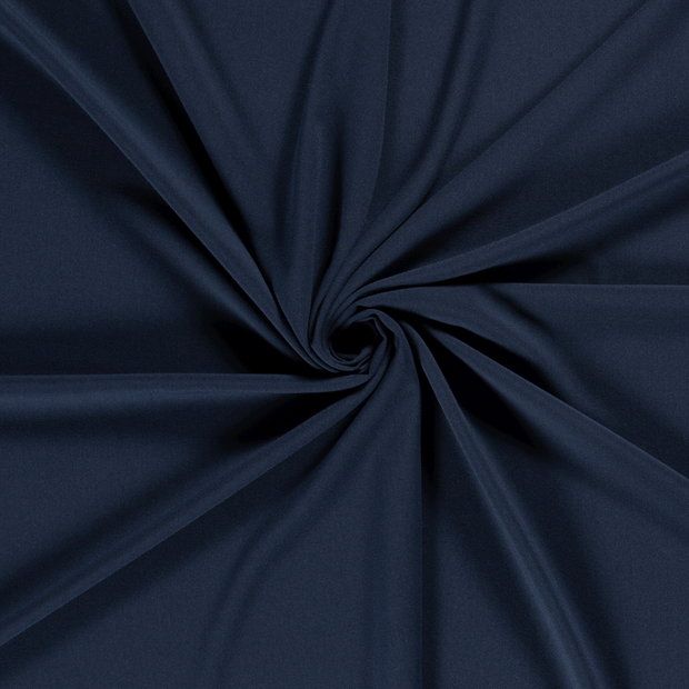 Moss Crêpe fabric Indigo 