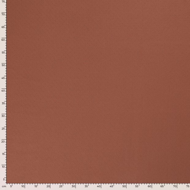 Pinpoint fabric Unicolour Redwood